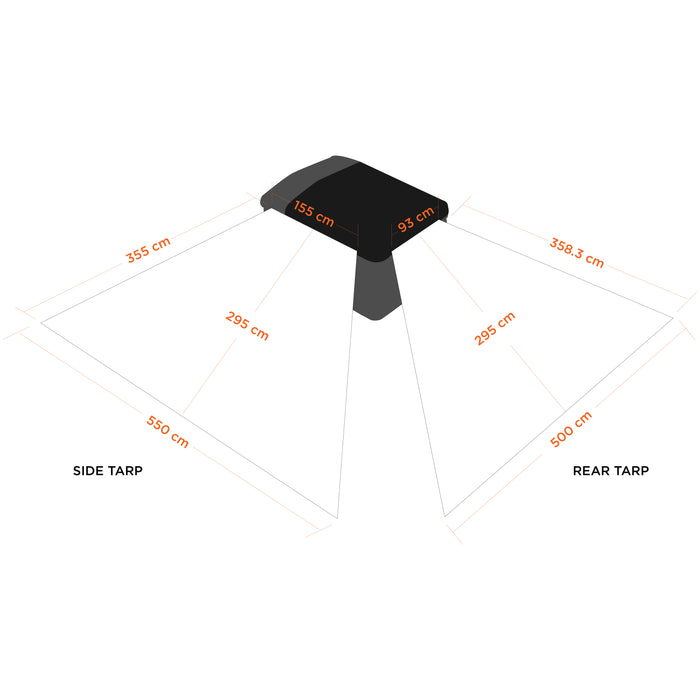 Oztent Apex RT-P-1600 Tarp Extensions